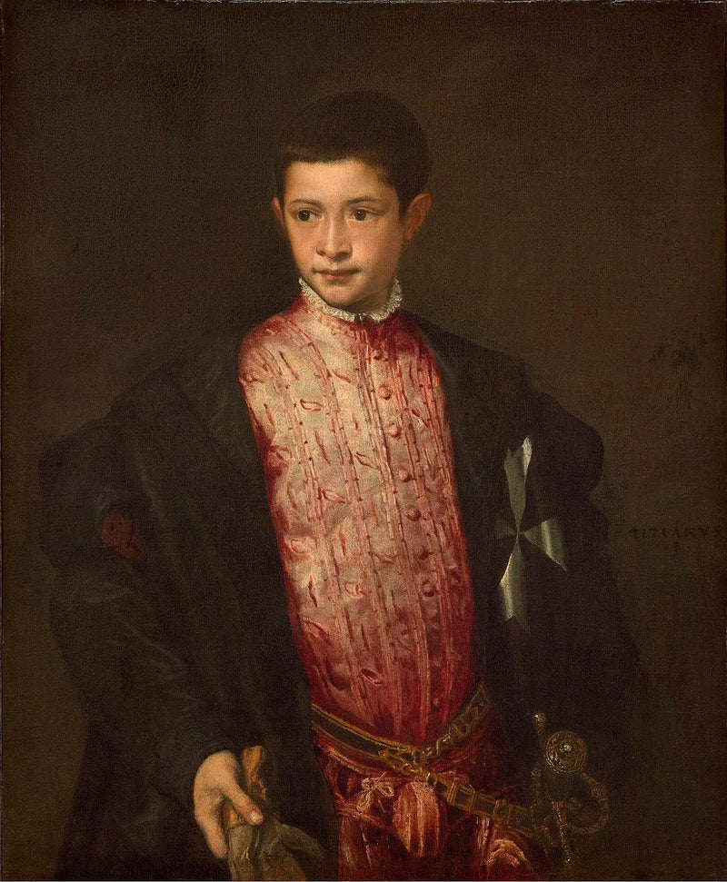 Portrait of Ranuccio Farnese - Titian