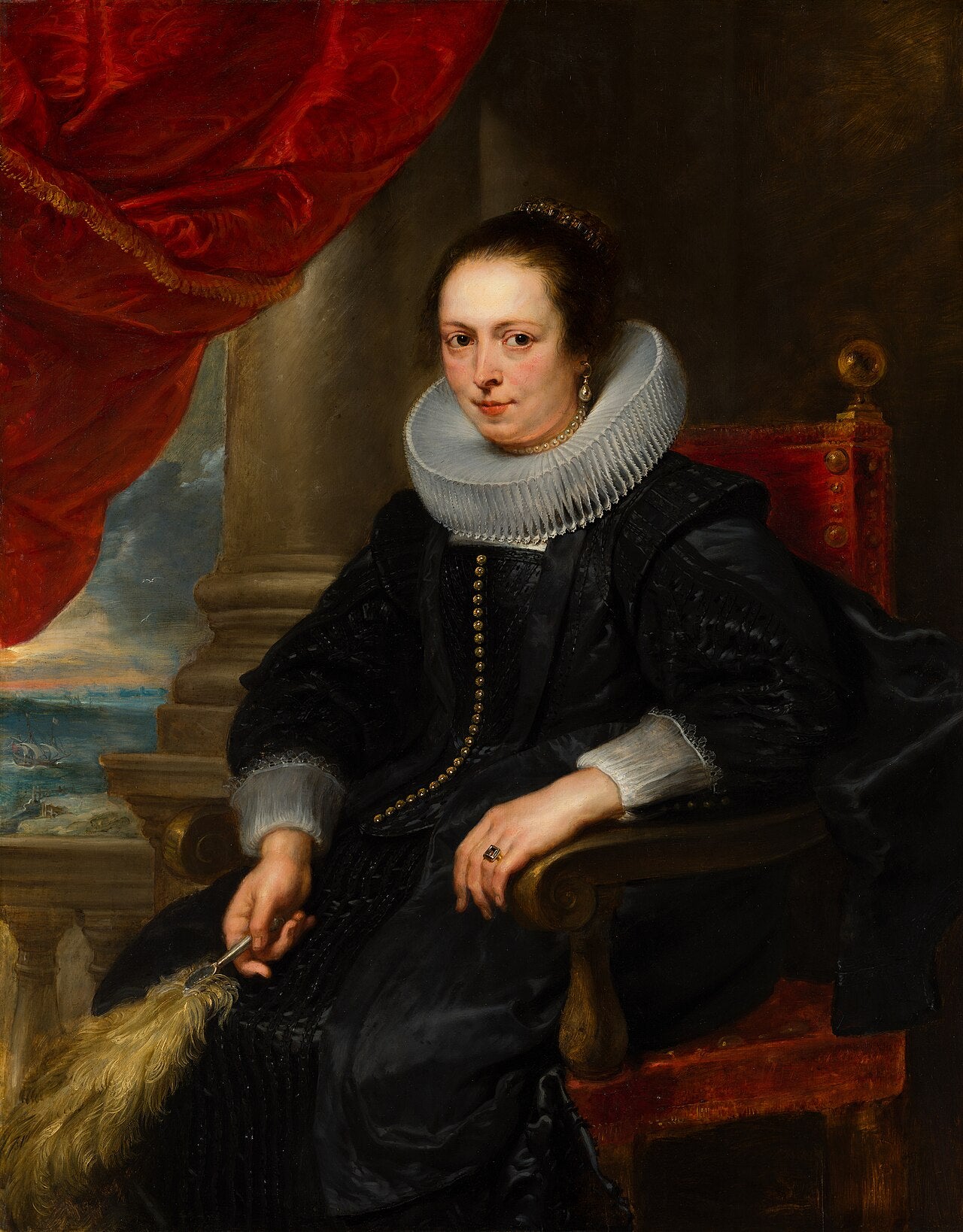 Portrait de femme, peut-être Clara Fourment - Antoine van Dyck