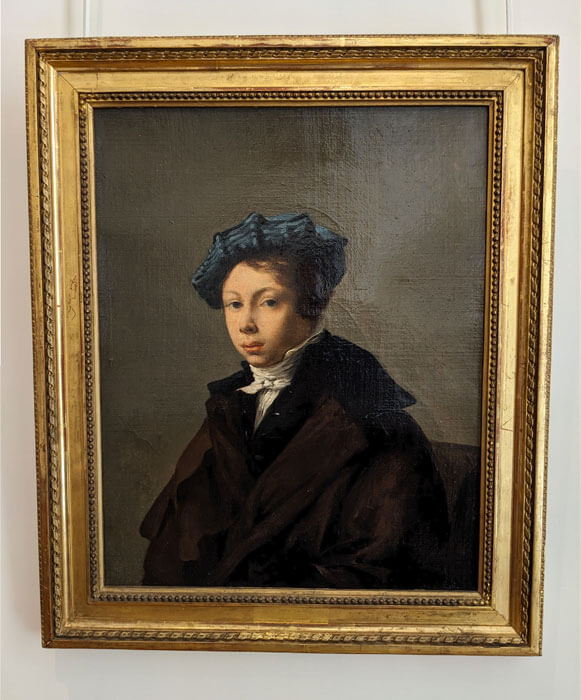 Portrait of a Young Man Wearing a Blue Beret - Eugène Delacroix