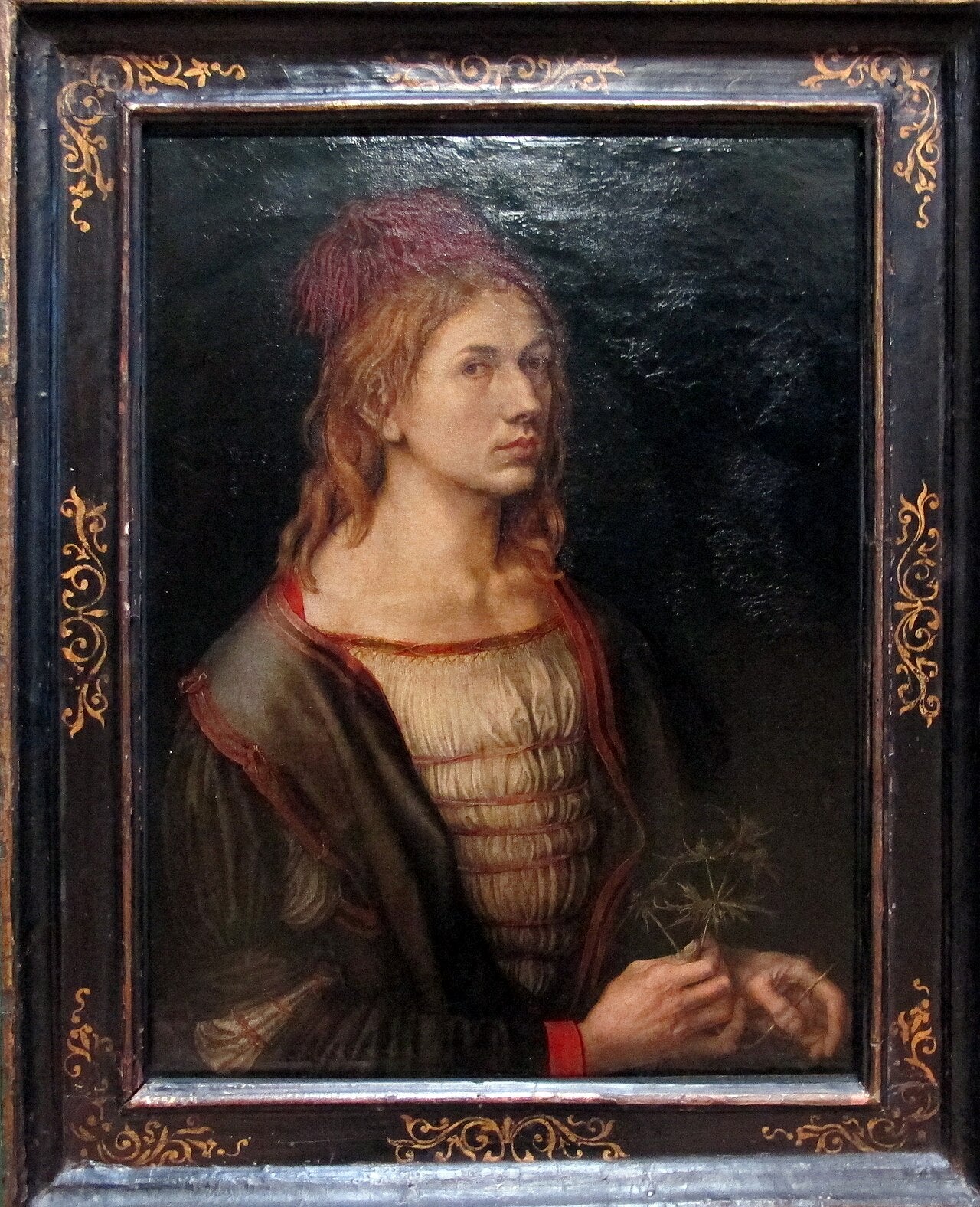 Portrait of the Tenant Artist a Thistle - Albrecht Dürer