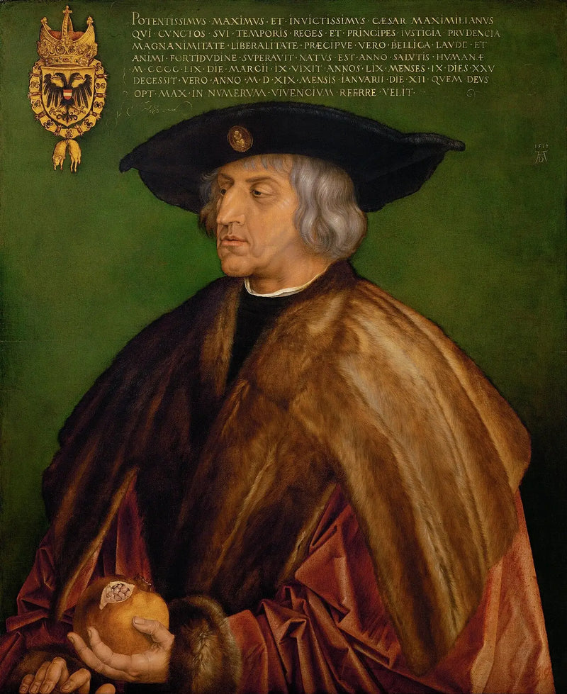 Portrait of Emperor Maximilian I - Albrecht Dürer