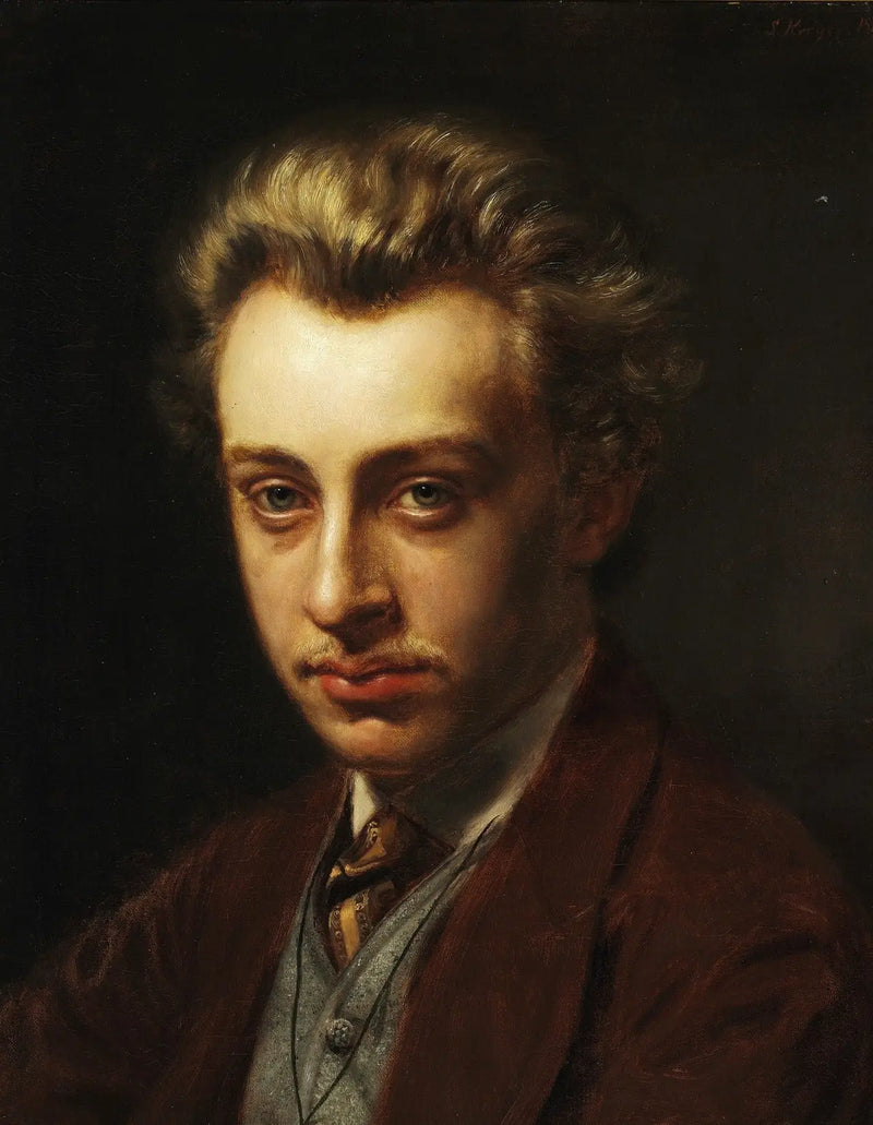 Portrait of the painter Frans Schwartz - Peder Severin Krøyer