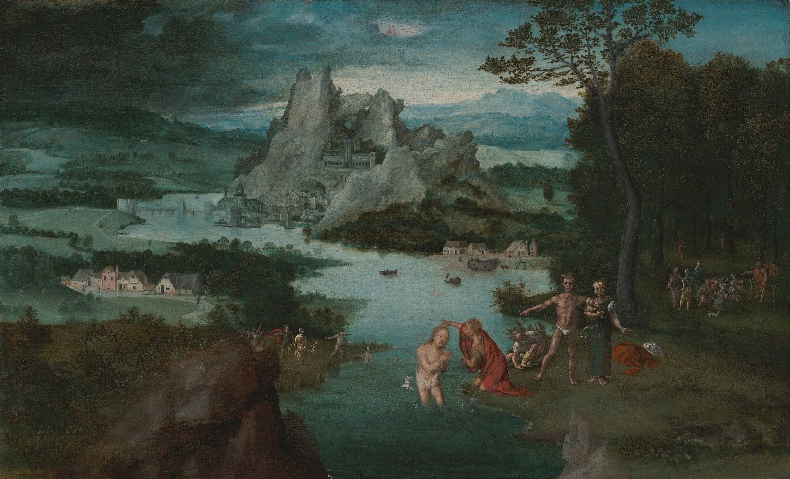 Het doopsel van Christus - Joachim Patinier