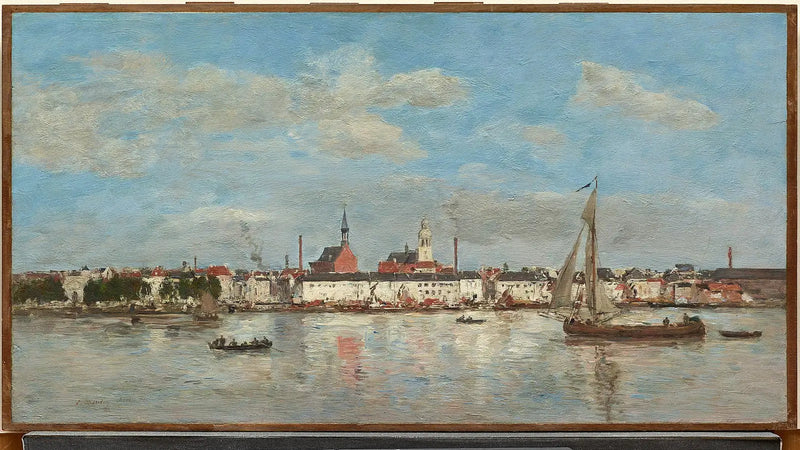 Quay in Antwerp - Eugène Boudin
