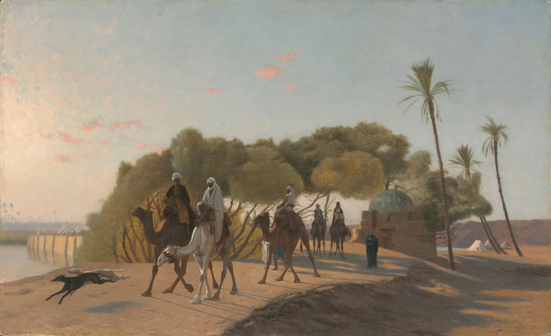 Leaving the Oasis - Jean-Léon Gérôme