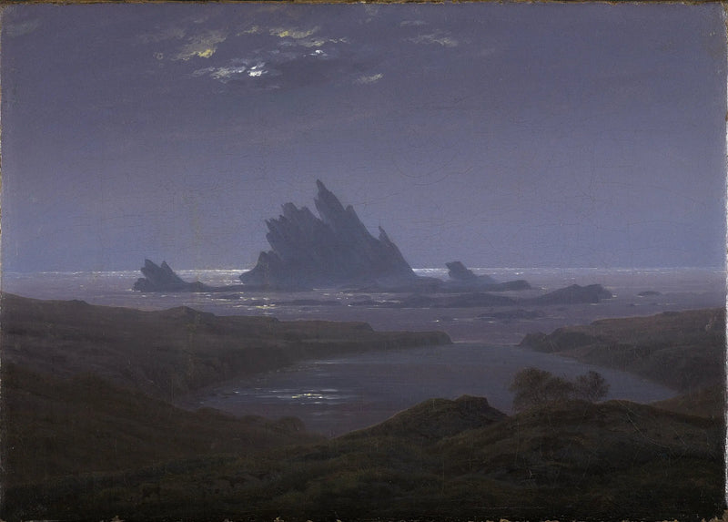 Rocky Reef by the Sea - Caspar David Friedrich