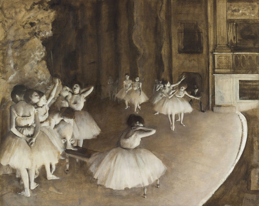 Répétition d’un ballet sur scène - Edgar Degas - Alpha Reproduction