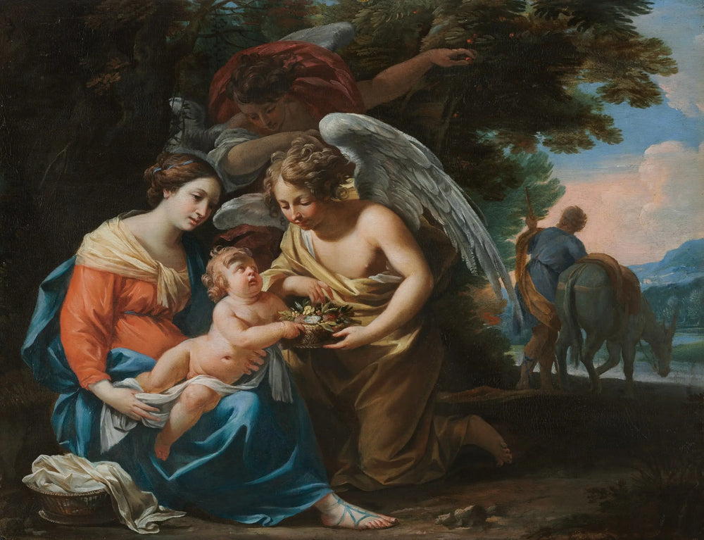 Repos pendant la fuite en Égypte - Charles Poerson - Alpha Reproduction