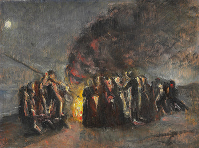 Summer solstice Eve, Skagen beach. - Michael Peter Ancher