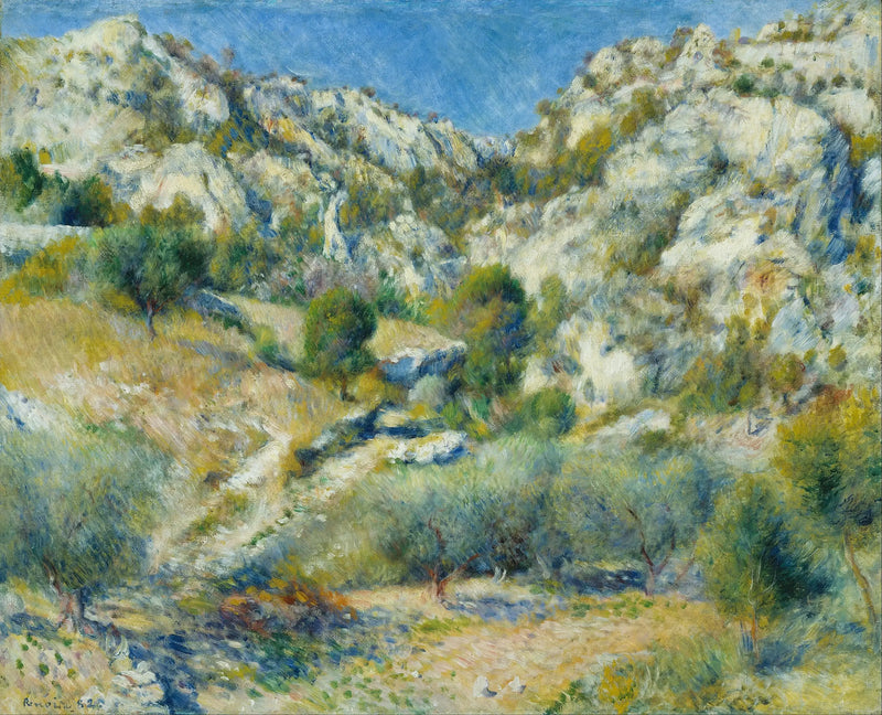 Rocks of l'Estaque - Pierre-Auguste Renoir