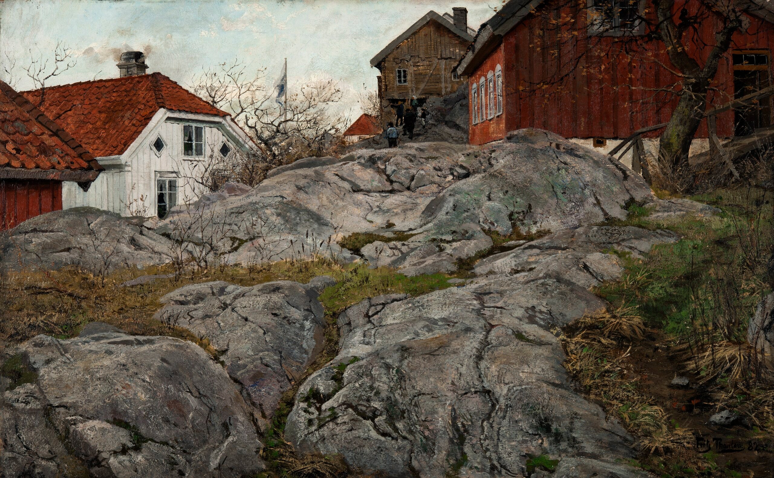 Rock, Kragerö pattern - Frits Thaulow