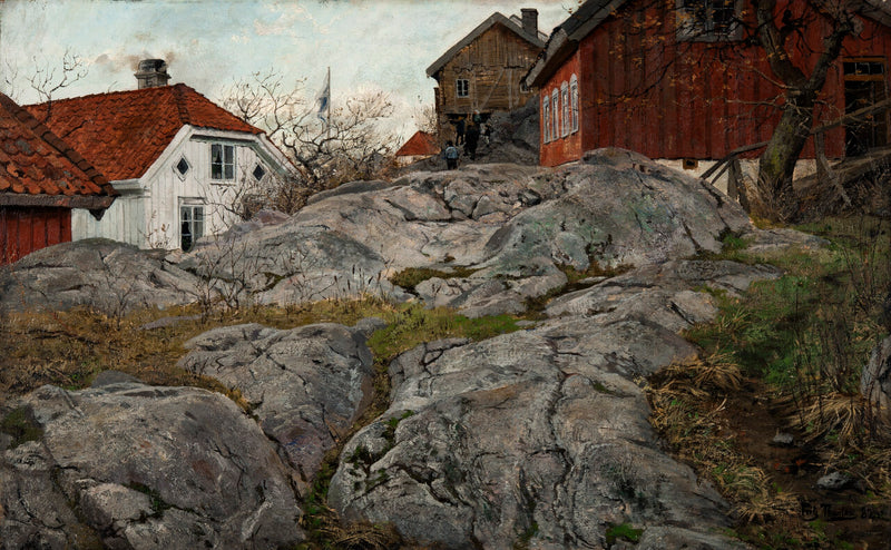Rock, Kragerö pattern - Frits Thaulow