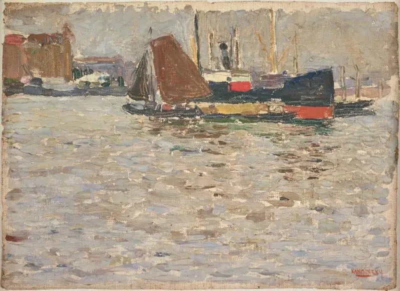 Reproduction du tableau « Rotterdam - Vassily Kandinsky » par Alpha Reproduction en peinture à l’huile