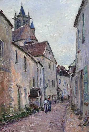 Tanner's Street in Moret-sur-Loing - Alfred Sisley