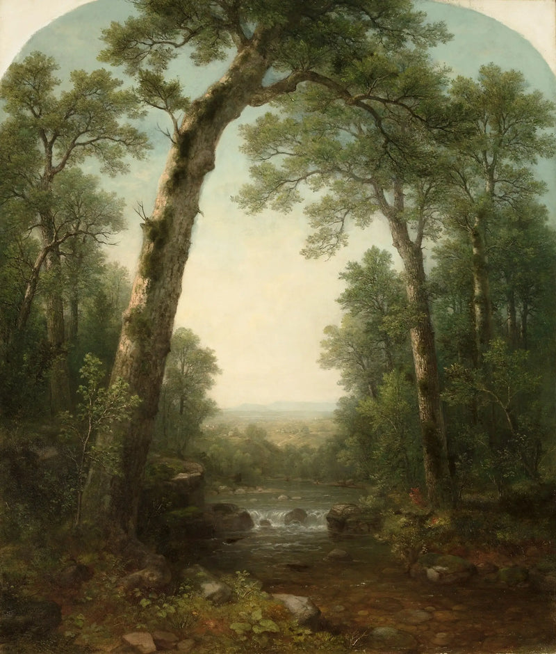Forest Stream with View - Asher Brown Durand