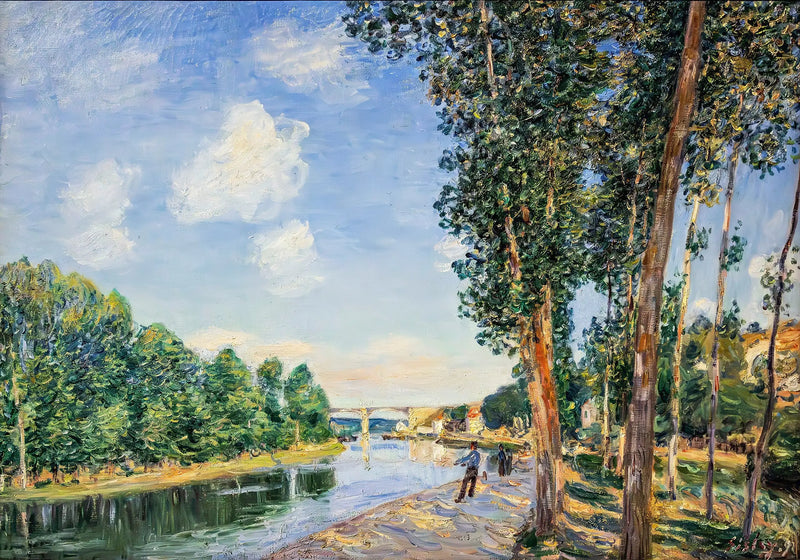 Saint-Mammès, June Sun - Alfred Sisley