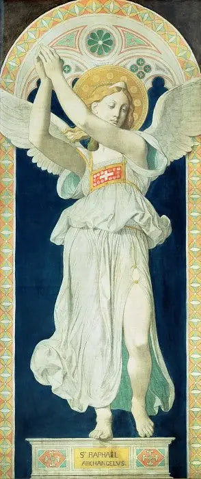 Saint Raphael, Archangel - Jean-Auguste-Dominique Ingres