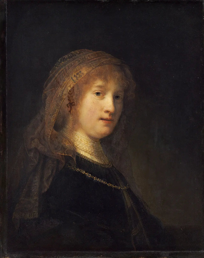 Saskia van Uylenburgh, the Artist's Wife - Rembrandt