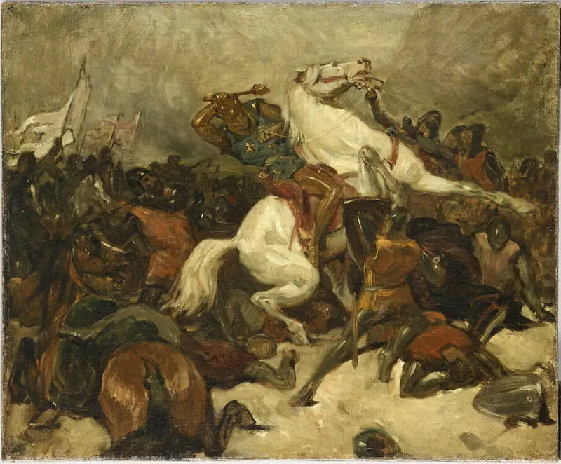 Battle Scene - Eugène Delacroix