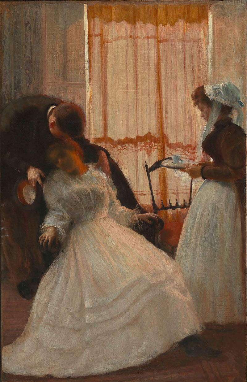 Scène de la vie quotidienne, créée lors du séjour de l'artiste à Paris - Eliseu Visconti