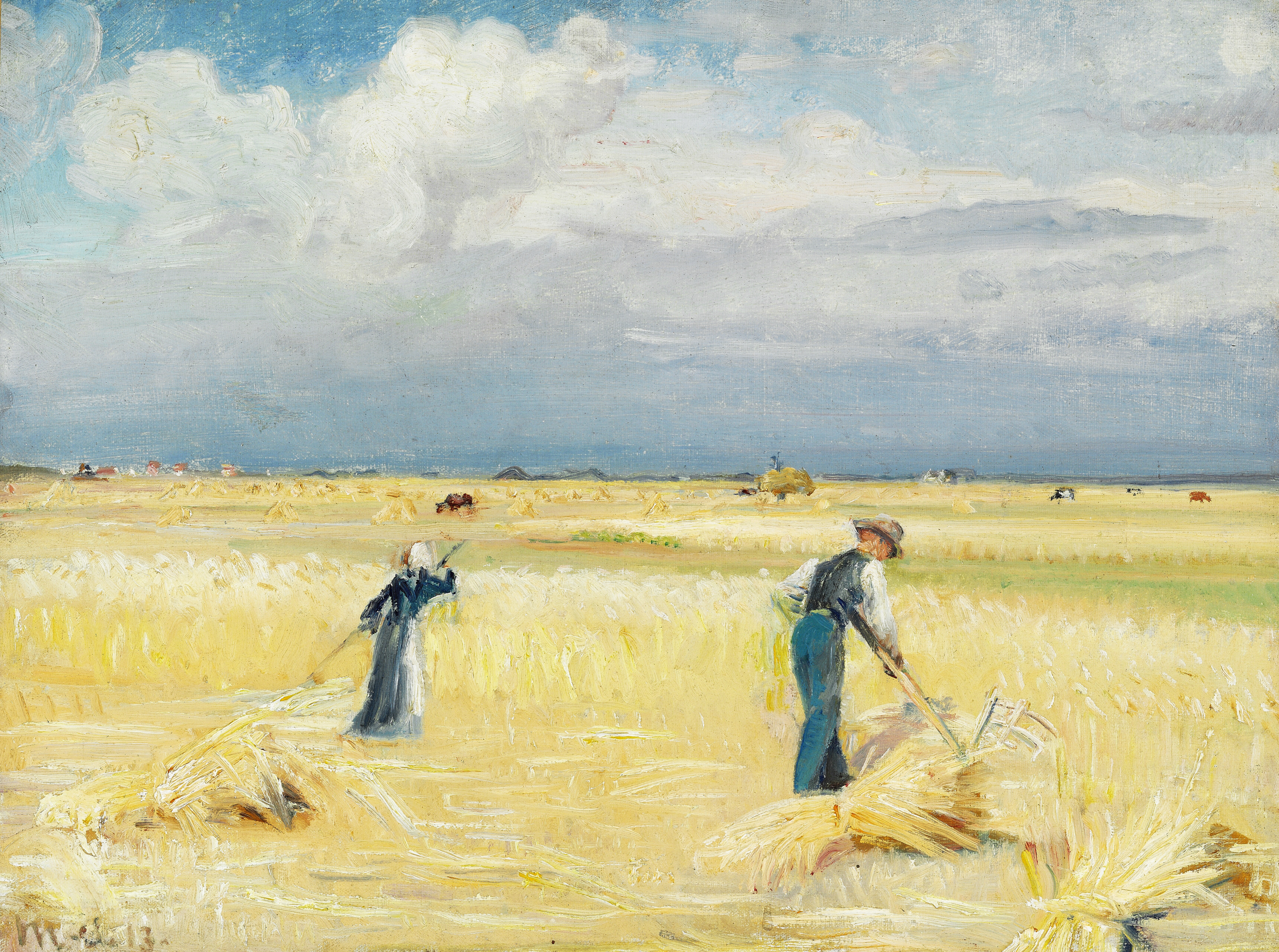 Harvest scene, Skagen - Michael Peter Ancher