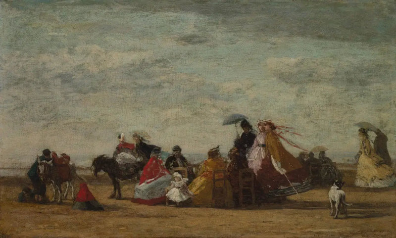 Beach Scene - Eugène Boudin