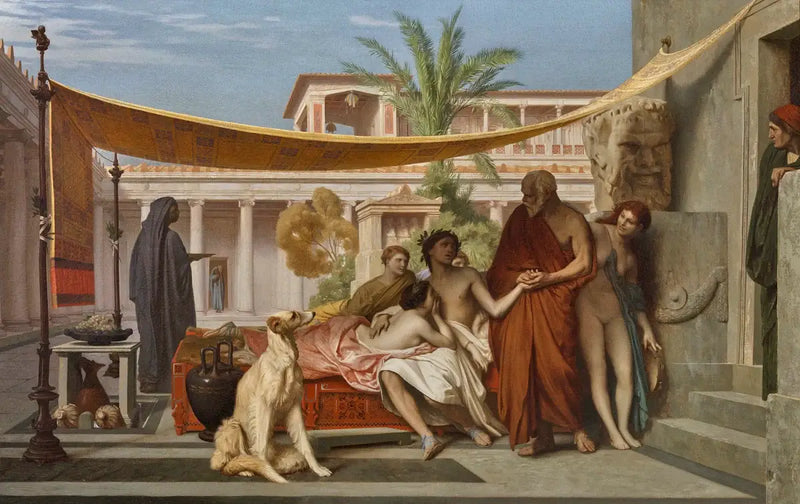 Socrates searching for Alcibiades in the house of Aspasia - Jean-Léon Gérôme