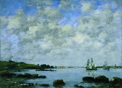 On the Meuse - Eugène Boudin