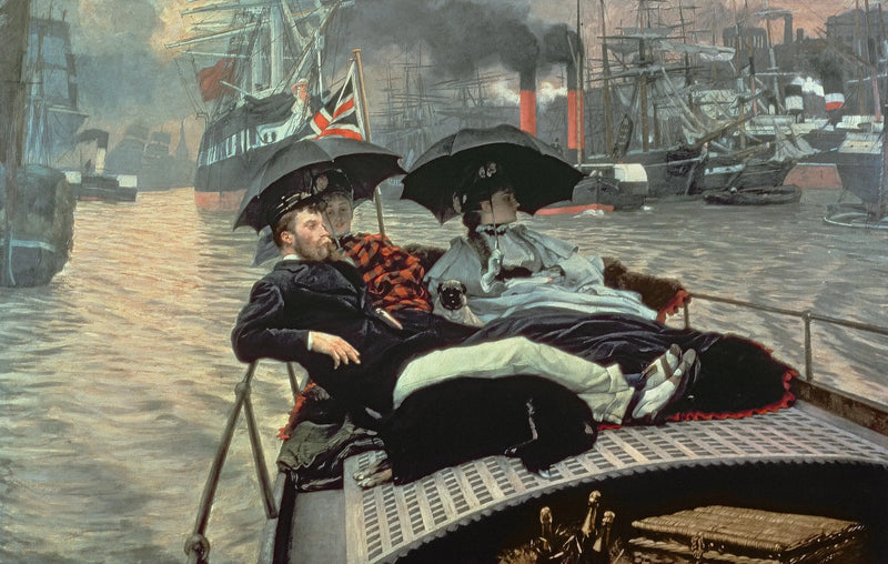 On the Thames - James Tissot