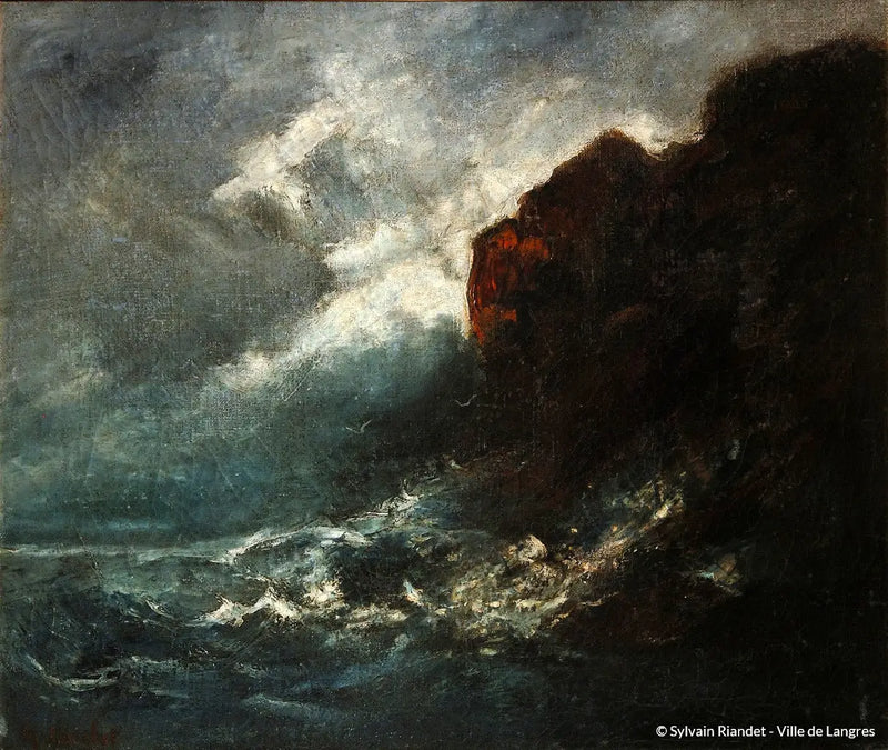 Storm on the Sea - Gustave Courbet
