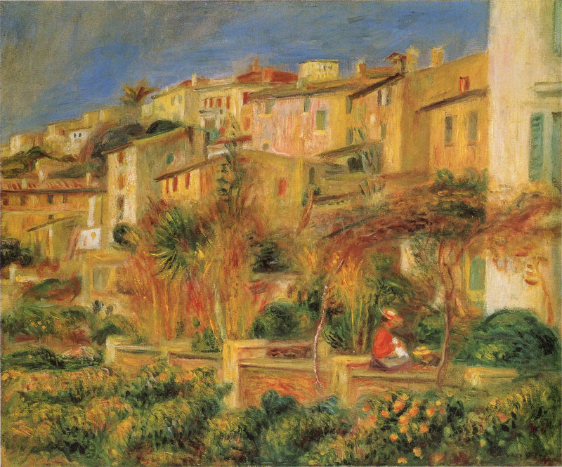 Terraces in Cannes - Pierre-Auguste Renoir