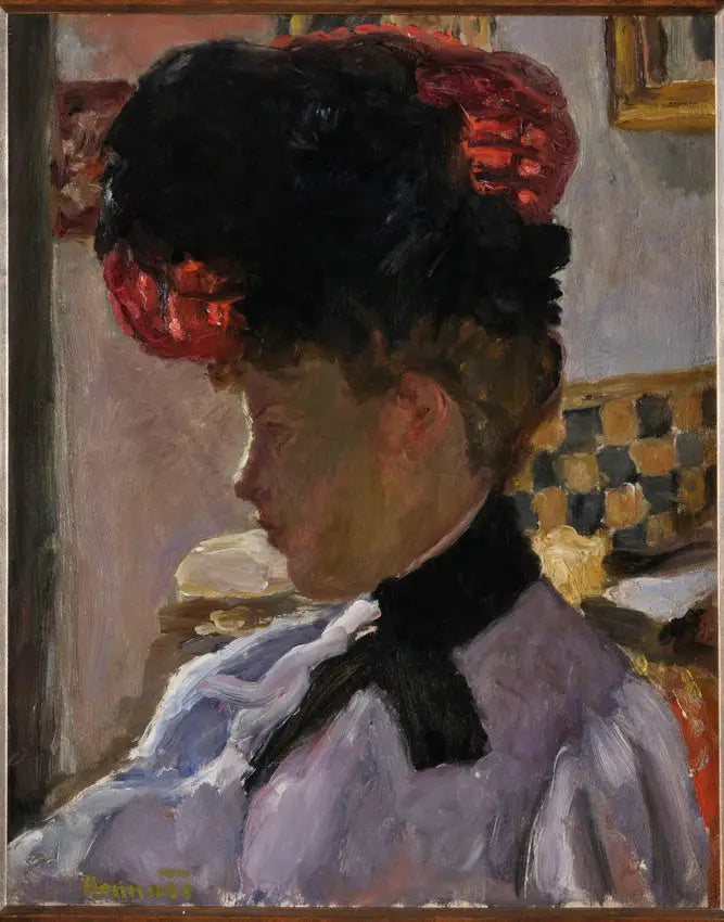 Woman's Head in Backlight - Pierre Bonnard