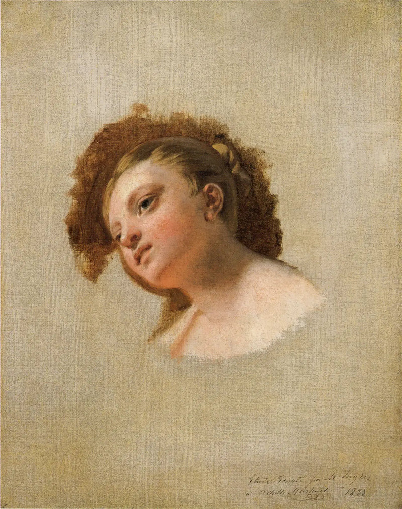 Head of a Young Woman - Jean-Auguste-Dominique Ingres