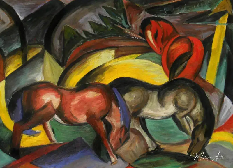 Three Horses I - Franz Marc