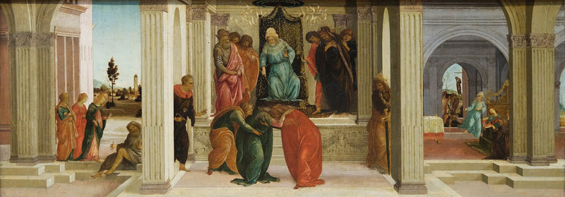 Three Scenes from the Story of Esther - Sandro Botticelli