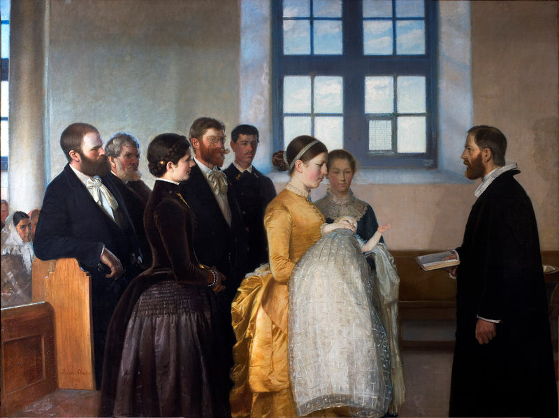 A Baptism - Michael Peter Ancher