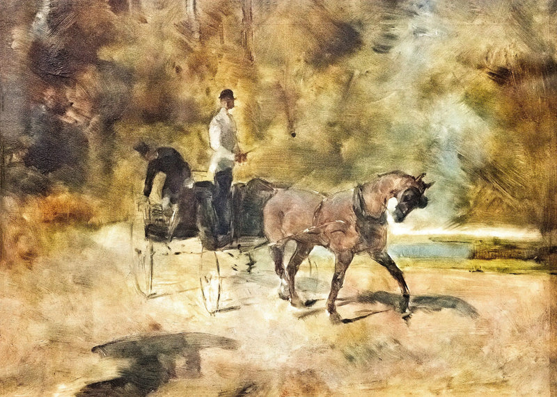 A dog-cart - Henri de Toulouse-Lautrec