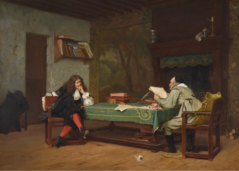 A collaboration (Molière and Corneille - Jean-Léon Gérôme