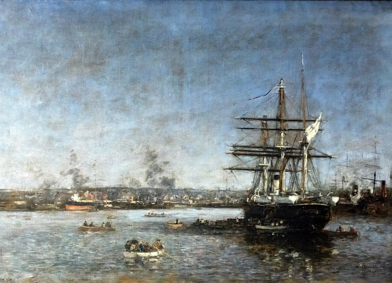 A Russian Corvette in the Eure Basin: Le Havre - Eugène Boudin