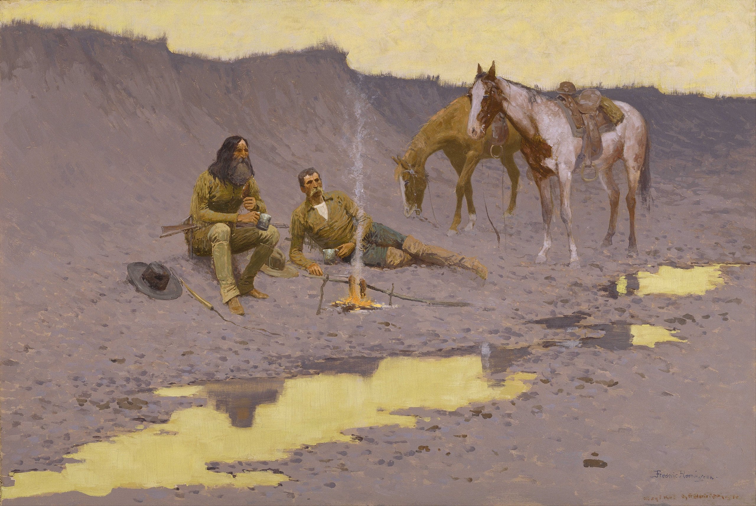Une nouvelle année sur le Cimarron - Frederic Remington