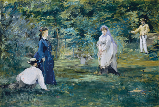 Reproduction du tableau « Une partie de croquet - Édouard Manet » par Alpha Reproduction en peinture à l’huile