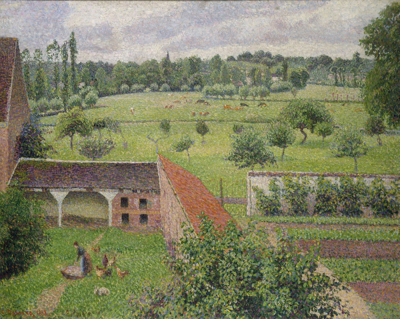 View from My Window, Éragny - Camille Pissarro