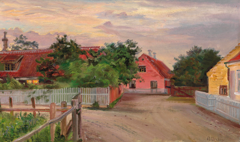 Street view from Skagen. - Anna Ancher