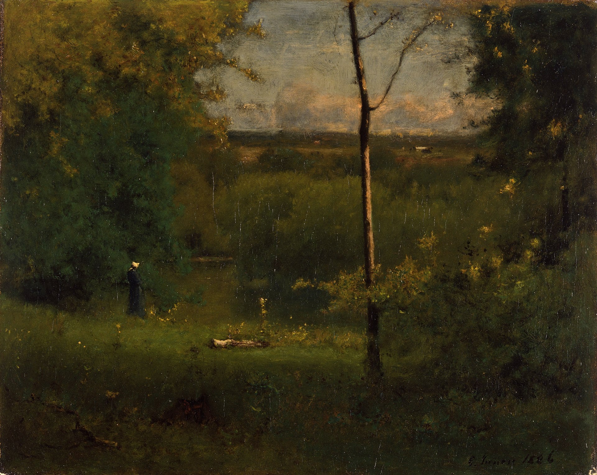 Vue sur la rivière - George Inness
