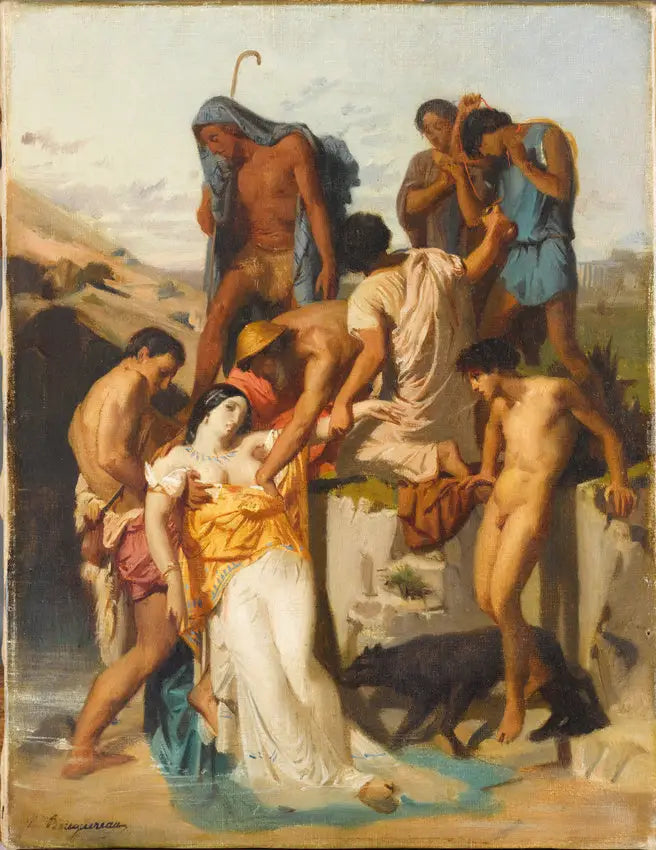 Zenobia Found by the Shepherds on the Banks of the Arax - Bouguereau