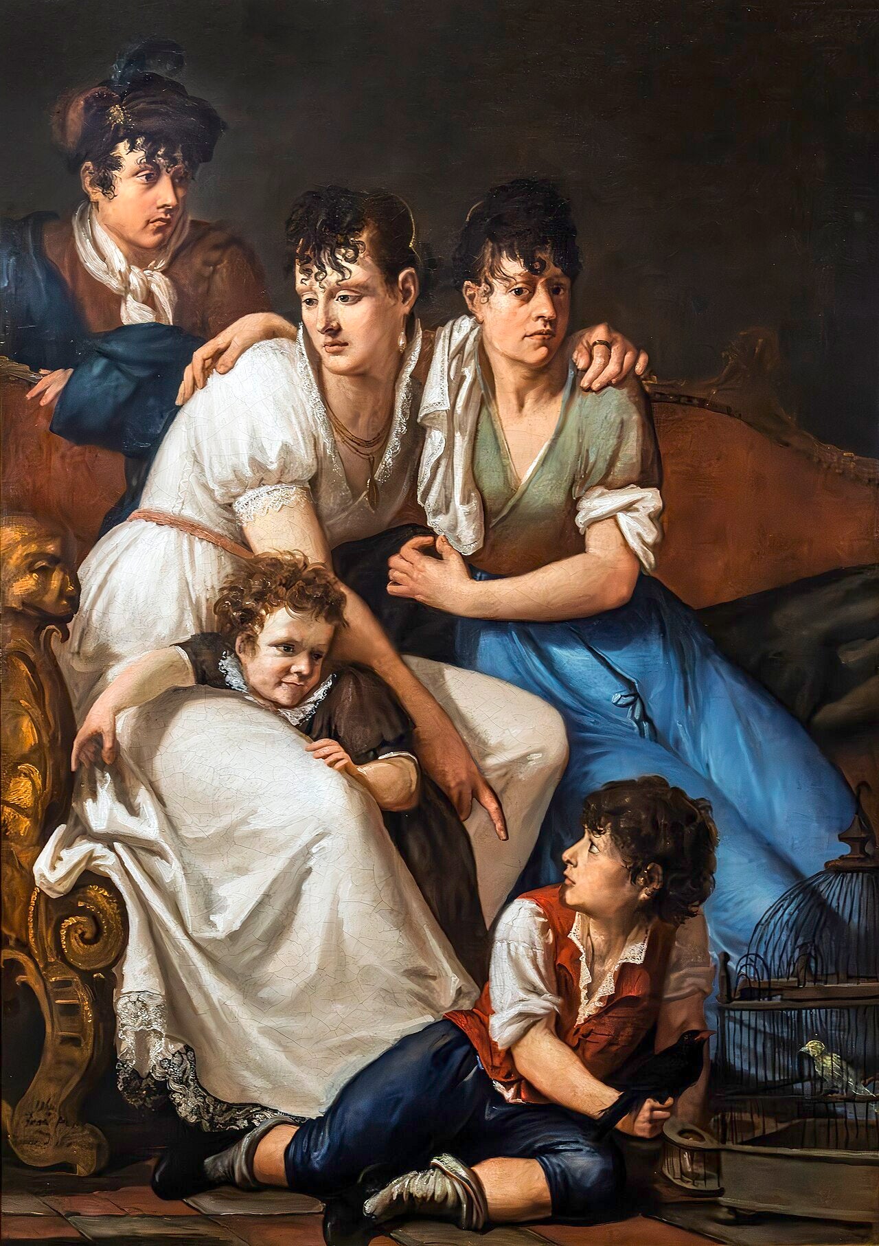 la famille du peintre - Francesco Hayez