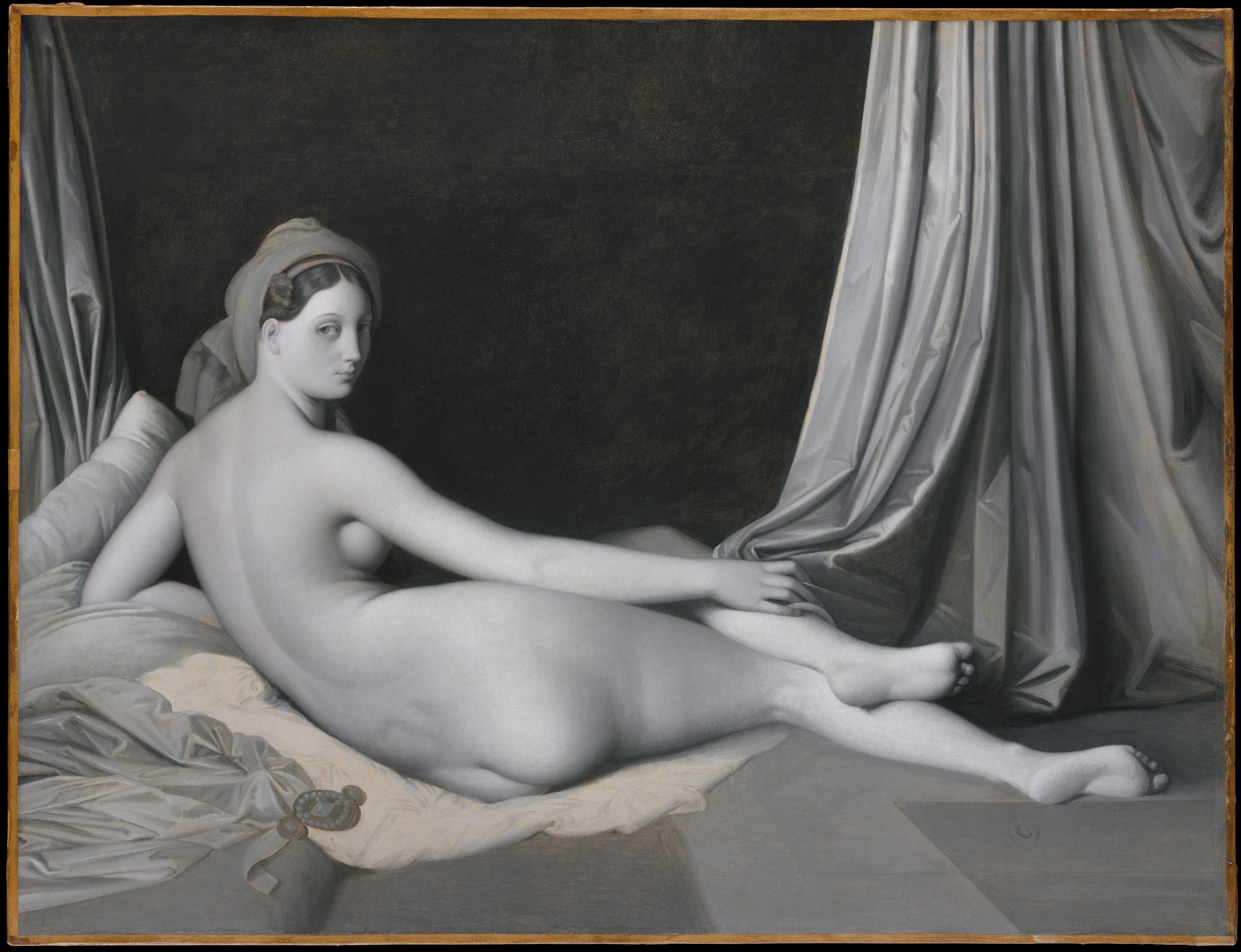 Odalisque in Grisaille - Jean-Auguste-Dominique Ingres