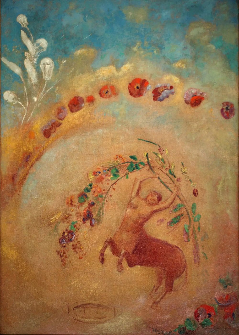 Le Centaure aux coquelicots - Odilon Redon - Alpha Reproduction