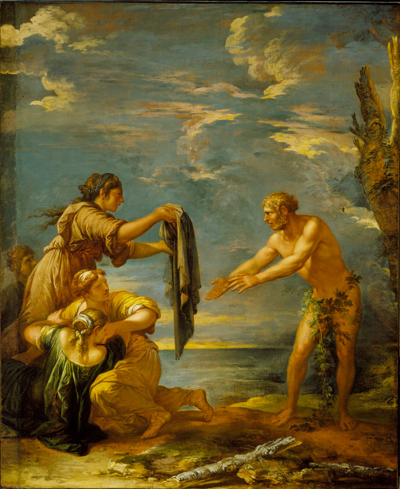 Ulysse et Nausicaa - Salvator Rosa