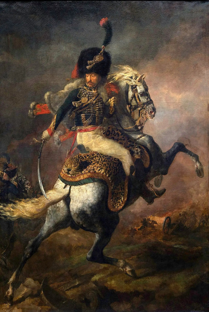 Officer of the Imperial Guard Chasseurs à Cheval Charging - Théodore Géricault